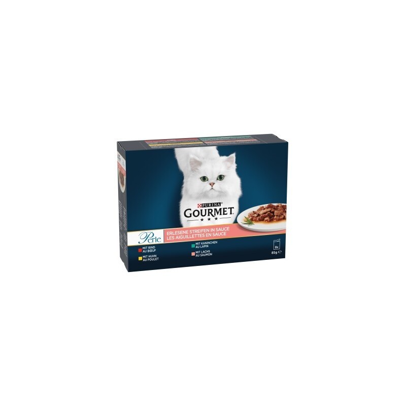 GOURMET Perle Erlesene Streifen 8x85g