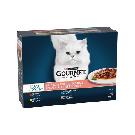 GOURMET Perle Erlesene Streifen 8x85g