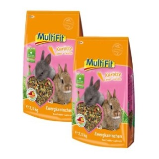 MultiFit für Zwergkaninchen mit Karotte 2x2.5 kg
