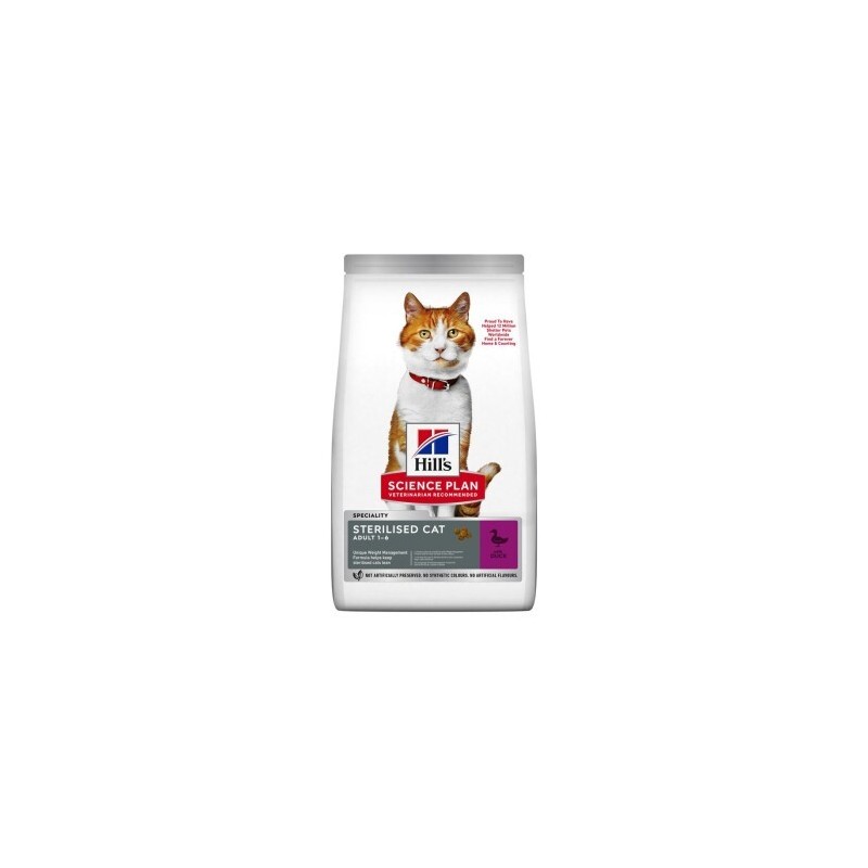 Hill's Science Plan Trockenfutter Katze Adult, Sterilised Ente 2x10 kg