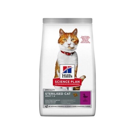 Hill's Science Plan Trockenfutter Katze Adult, Sterilised Ente 2x10 kg