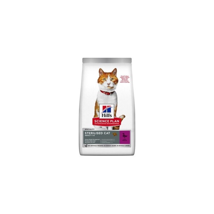 Hill's Science Plan Trockenfutter Katze Adult, Sterilised Ente 2x10 kg