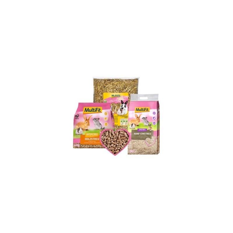 MultiFit Streu-Set Holz + Hanf + Stroh