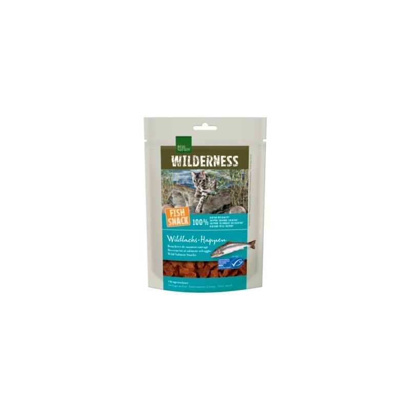 REAL NATURE WILDERNESS Fish Snack Wildlachs-Happen, 35 g