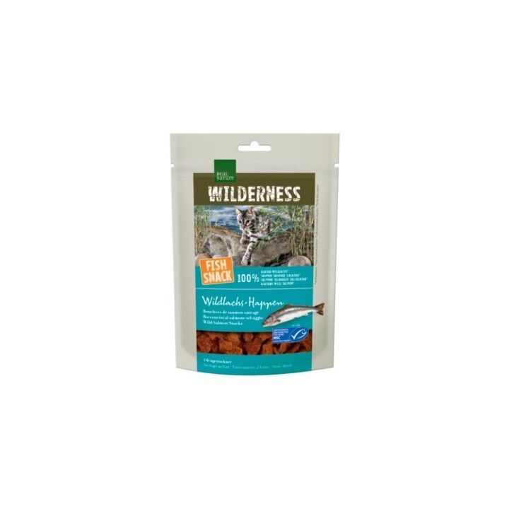 REAL NATURE WILDERNESS Fish Snack Wildlachs-Happen, 35 g