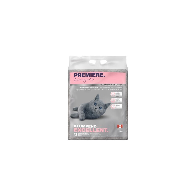 PREMIERE Excellent Babypuder Klumpstreu 12 kg