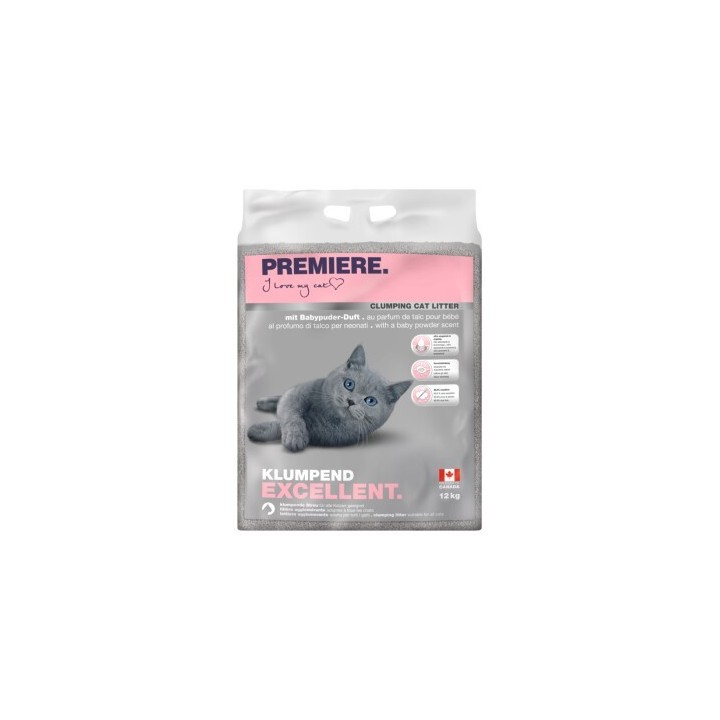 PREMIERE Excellent Babypuder Klumpstreu 12 kg
