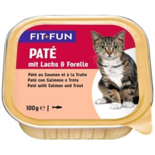 FIT+FUN Adult Paté Lachs und Forelle 16x100 g