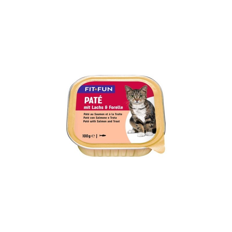 FIT+FUN Adult Paté Lachs und Forelle 16x100 g