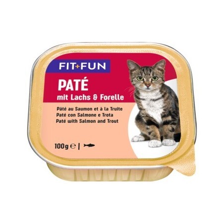FIT+FUN Adult Paté Lachs und Forelle 16x100 g