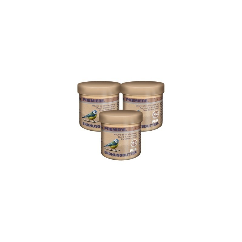 PREMIERE Erdnussbutter Pur 3x250 g
