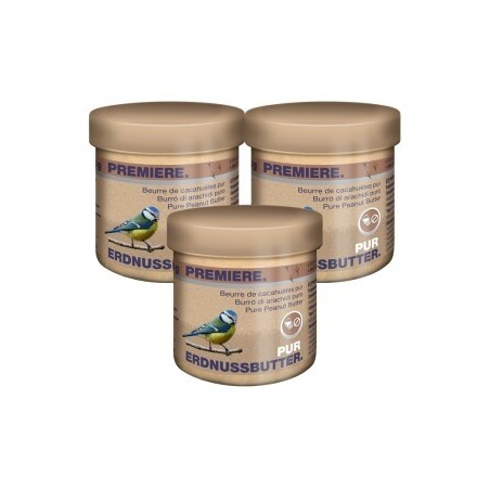 PREMIERE Erdnussbutter Pur 3x250 g