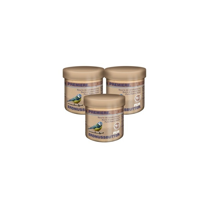 PREMIERE Erdnussbutter Pur 3x250 g