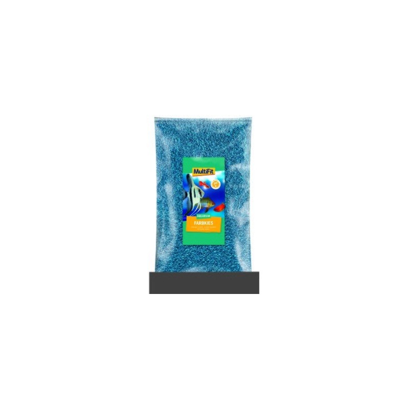 MultiFit Farbkies 2-3mm 5Kg azurblau