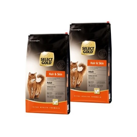SELECT GOLD Adult Hair & Skin Geflügel mit Lachs 2x10 kg