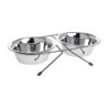 AniOne Edelstahlnapf-Set mit Ständer 2x700 ml