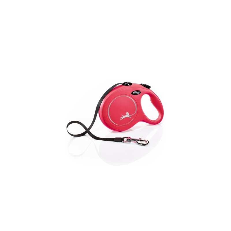 Flexi New Classic Gurt rot L, 8 m, 50 kg