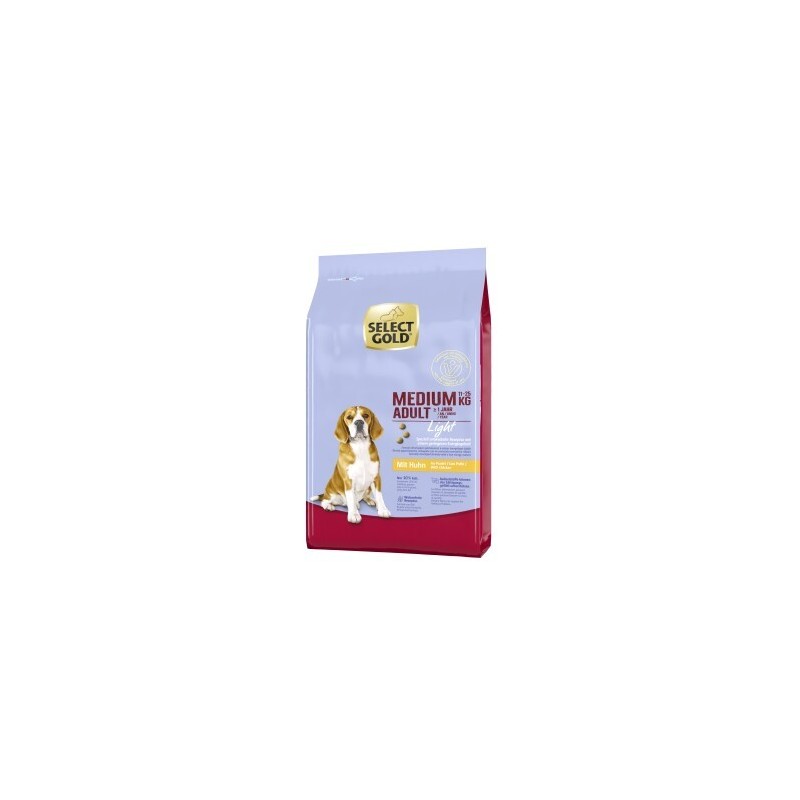 SELECT GOLD Light Medium Adult Huhn 12 kg