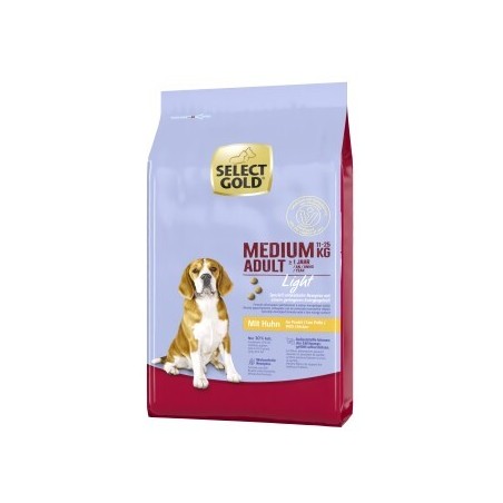 SELECT GOLD Light Medium Adult Huhn 12 kg