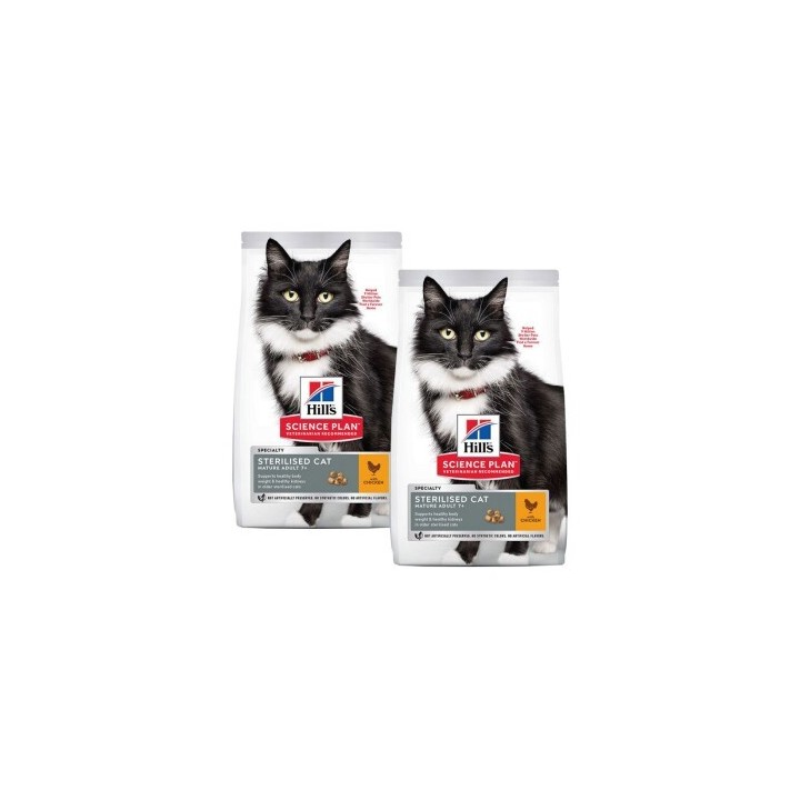 Hill's Science Plan Sterilised Mature Adult 7+ mit Huhn 2x10 kg