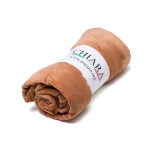 Chiara Puppia Fleecedecke 130x180cm braun