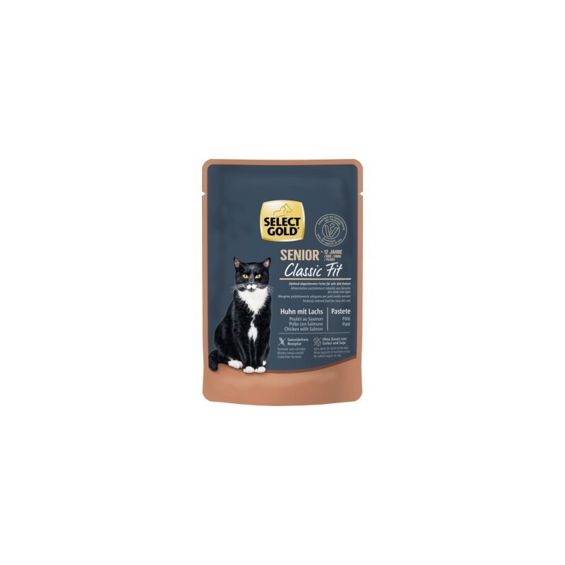 SELECT GOLD Senior +12 Huhn & Lachs 12x85 g