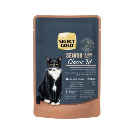 SELECT GOLD Senior +12 Huhn & Lachs 12x85 g