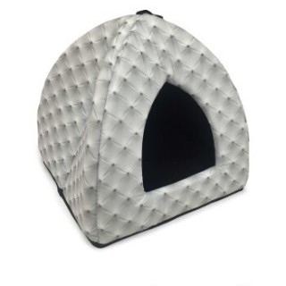 Josty Katzenhöhle grau-schwarz 45x43x43cm