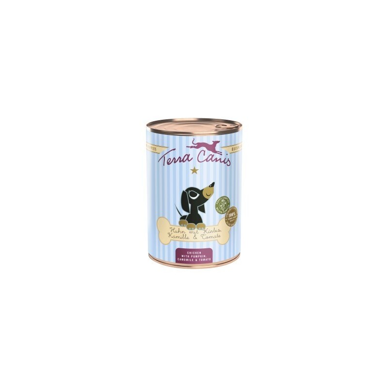 Terra Canis Welpe 6x400g Huhn mit Kürbis, Kamille und Tomate