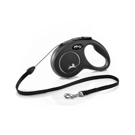 Flexi New Classic Seil schwarz S, 5 m, 12 kg