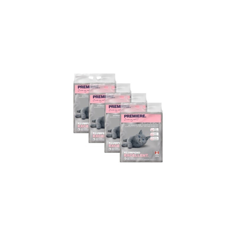 PREMIERE Excellent Babypuder Klumpstreu 4x12 kg
