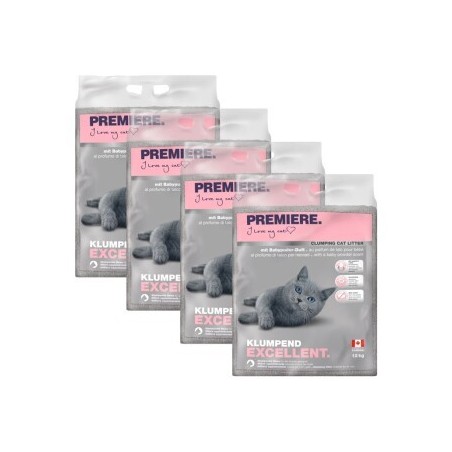 PREMIERE Excellent Babypuder Klumpstreu 4x12 kg