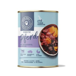 PetsDeli Premium Nassfutter Sensitiv Pferd