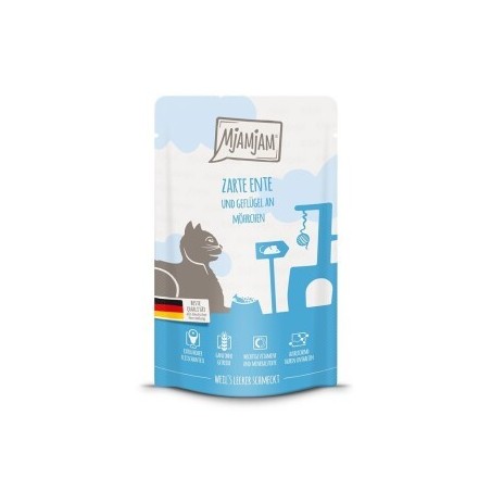 MjAMjAM Nassfutter Katze Adult, Quetschie, Ente und Geflügel 12x125 g