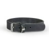 Das Lederband Halsband Weinheim granit 42 cm, 2 cm