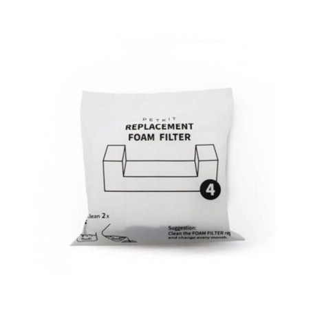 Puppia Ersatzfilter aus Schaumstoff für Eversweet Trinkbrunnen, 4 Stück