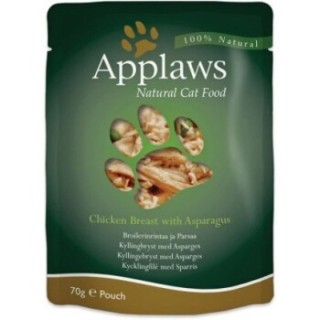 Applaws Nassfutter Katze Adult Huhn mit Spargel 12x70 g