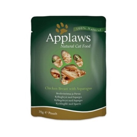 Applaws Nassfutter Katze Adult Huhn mit Spargel 12x70 g