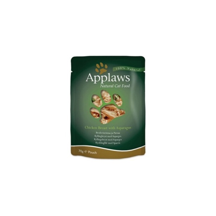 Applaws Nassfutter Katze Adult Huhn mit Spargel 12x70 g