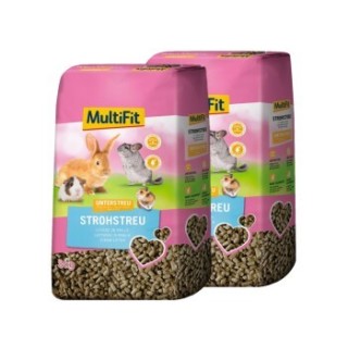 MultiFit Natur-Strohstreu Unterstreu 2x8 kg