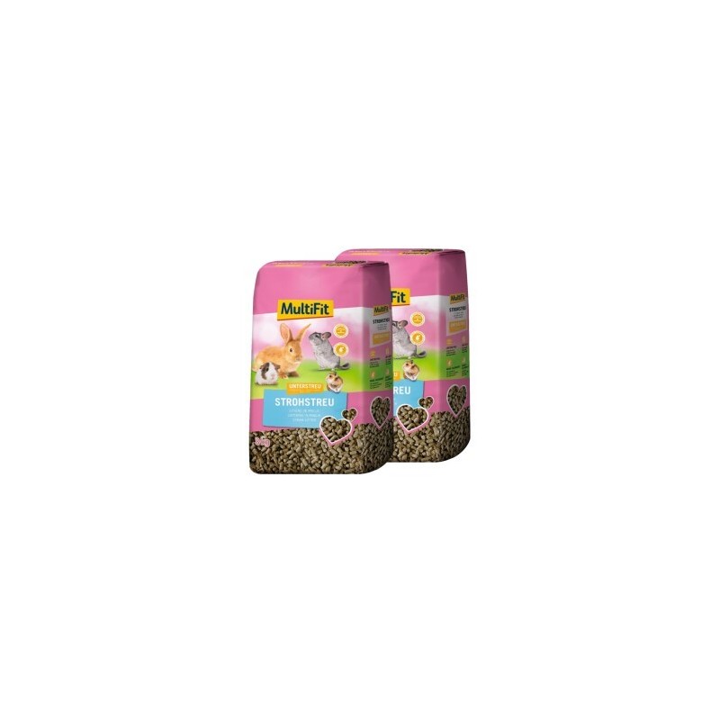 MultiFit Natur-Strohstreu Unterstreu 2x8 kg
