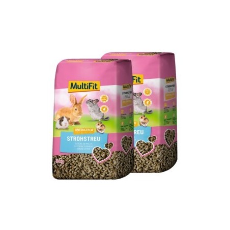 MultiFit Natur-Strohstreu Unterstreu 2x8 kg