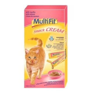 MultiFit Snack Cream 11x7x15g Lachs und Inulin
