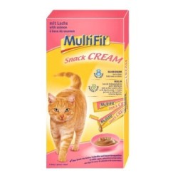 MultiFit Snack Cream 11x7x15g Lachs und Inulin