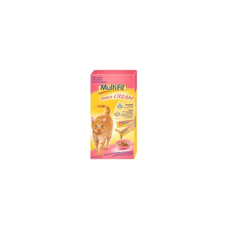 MultiFit Snack Cream 11x7x15g Lachs und Inulin
