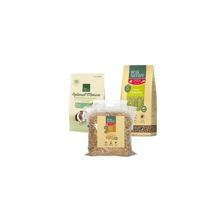 REAL NATURE Meerschweinchen Geschenk-Set 3tlg. 10,5 kg