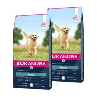 EUKANUBA Trockenfutter Hund Large Breed Adult, Lamm & Reis 2x12 kg