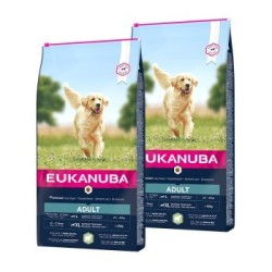 EUKANUBA Trockenfutter Hund Large Breed Adult, Lamm & Reis 2x12 kg