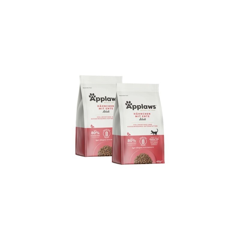 Applaws Trockenfutter Katze Adult Huhn mit Ente 2x7.5 kg