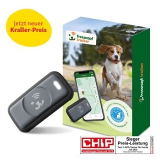 Fressnapf GPS-Tracker für Hunde schwarz/ grau